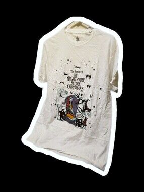 NWT 100% Cotton Disney L The Nightmare Before Christmas 30th Issac Morris Shirt